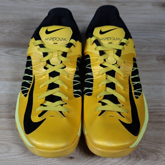 Nike Hyperdunk Shoes Mens 13 Yellow Black 2012 Basketball Sneakers 554671-700 - Picture 3 of 8